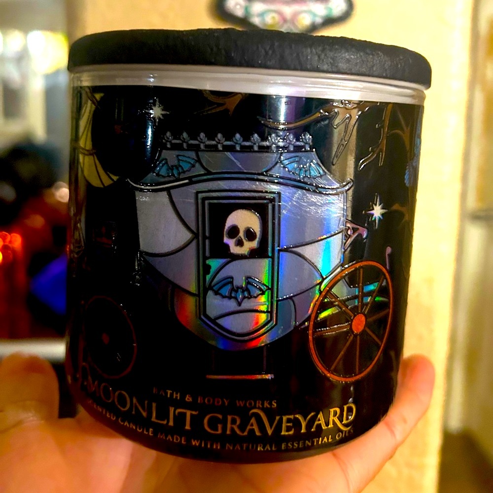 Bath and bodyworks Three wick candle Moonlit Graveyard